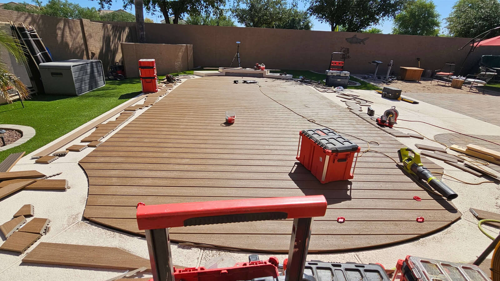 Pool-to-Deck Conversion